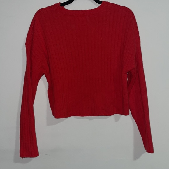 Forever 21 Horizontal Stripe Red Sweater - Picture 2 of 4